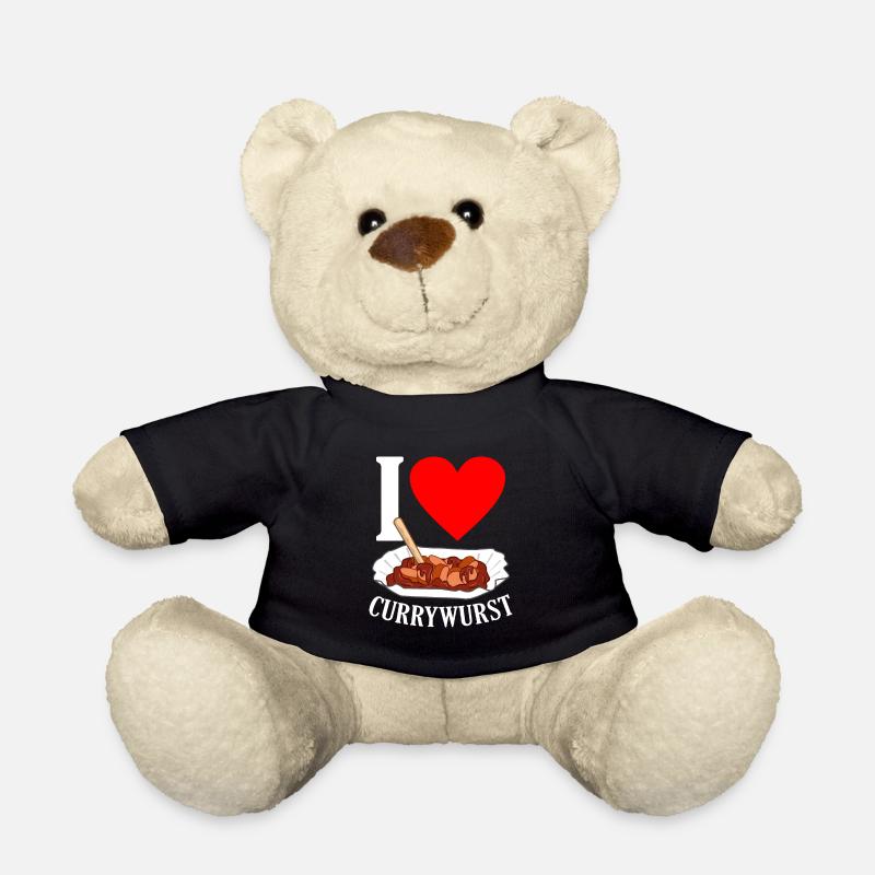 Currywurst - Teddy - Schwarz