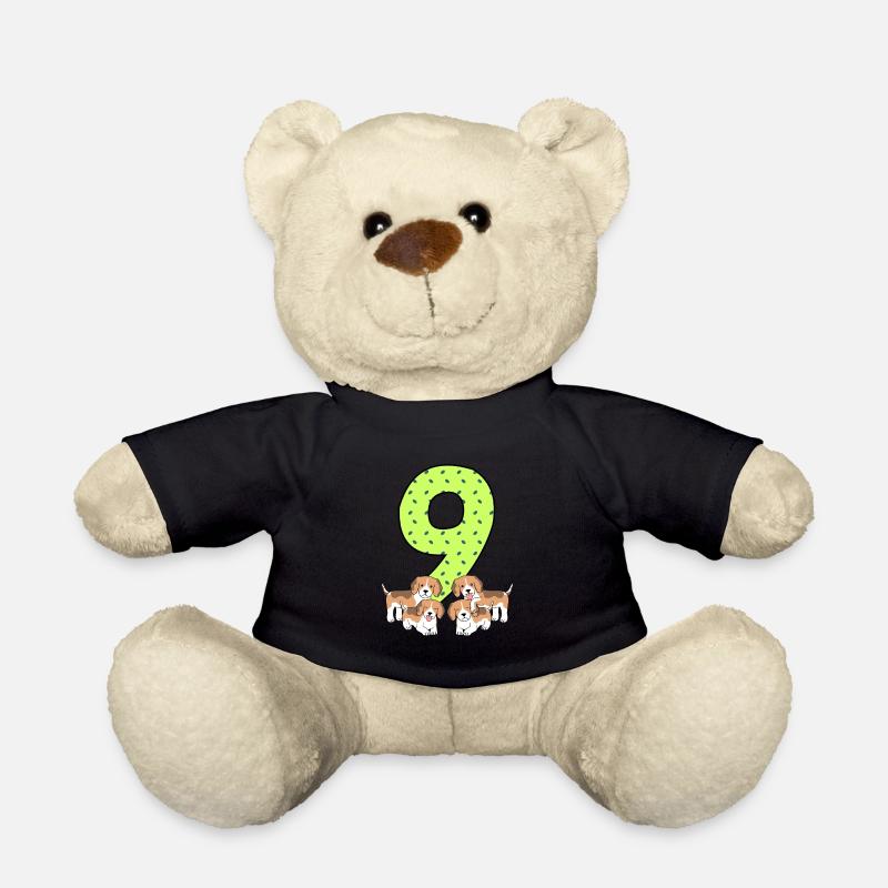 9. Geburtstag - Teddy - Schwarz