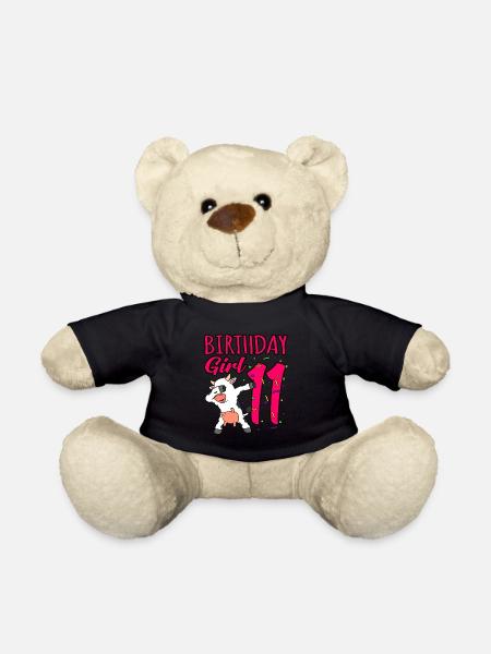 11. Geburtstag - Teddy - Schwarz