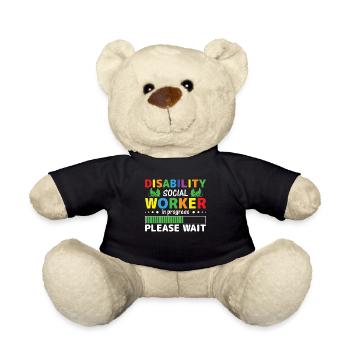 Disability Social Worker In Progress - Teddy - Schwarz - Vorne