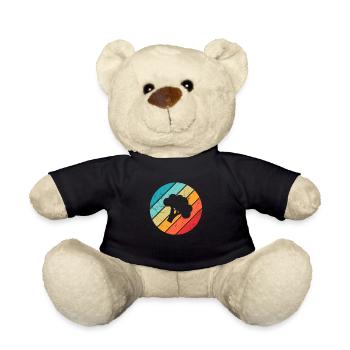 Broccoli Vegan Lover Retro Healthy Gift idea - Teddy - Schwarz - Vorne