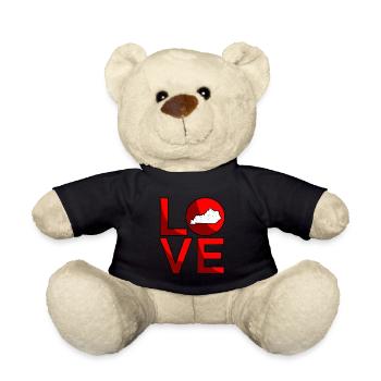 Liebes kentucky geschenk - Teddy - Schwarz - Vorne