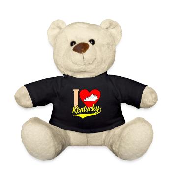 I Herz kentucky geschenk - Teddy - Schwarz - Vorne