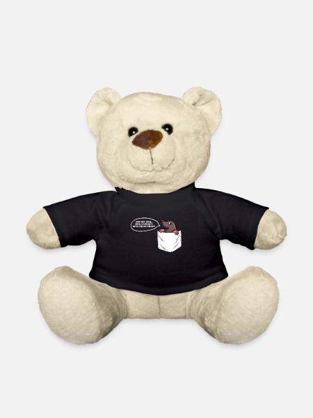 Maulwurf Pocket Lustig Sprichwort - Teddy - Schwarz