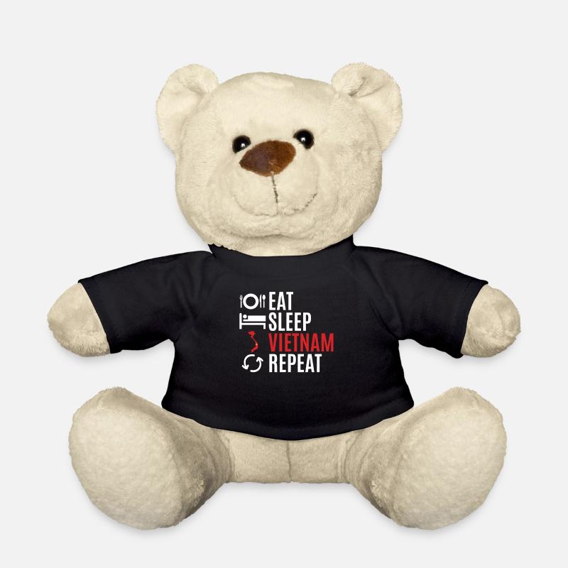 Manger sommeil vietnam cadeau - Nounours - noir