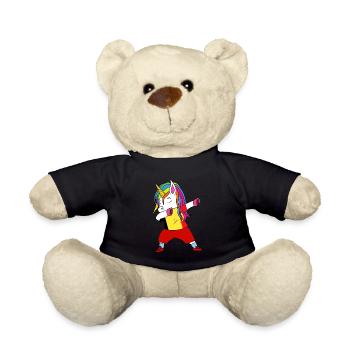 Belgien-fußball-tupfen-geschenk - Teddy - Schwarz - Vorne