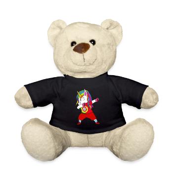 Portugal Football Dabbing Cadeau - Nounours - noir - Devant