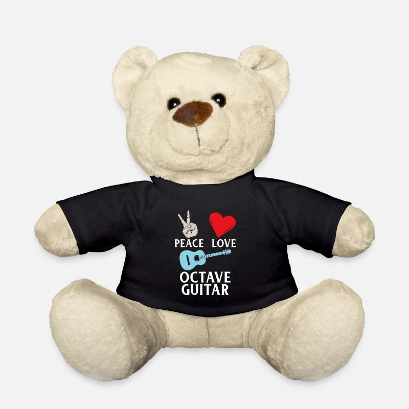 Peace Love Octave Instrument de guitare - Nounours - noir