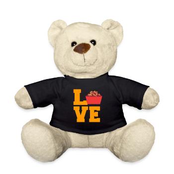 Kanadische Poutine Pommes Frites Mittagessen - Teddy - Schwarz - Vorne