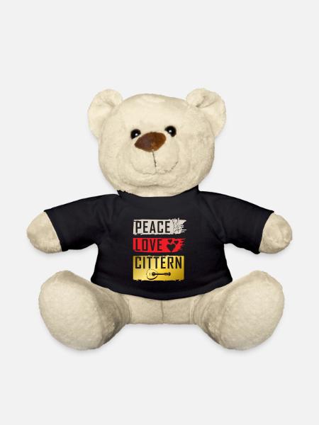 Peace Love Cittern Irish Step dancing - Teddy Bear - black