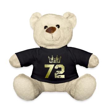 72 Zahl Krone - Teddy - Schwarz - Vorne