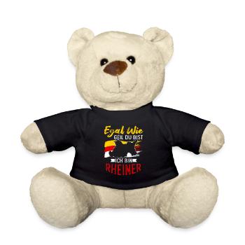 Egal Wie Geil Du Bist Ich Bin Rheiner - Teddy - Schwarz - Vorne