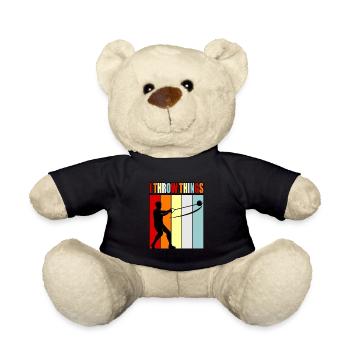 Ich Werfe Dinge Hammerwerfen - Teddy - Schwarz - Vorne