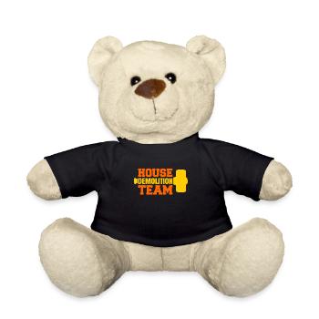 House Destruction Renovation Gift - Teddy Bear - black - Front