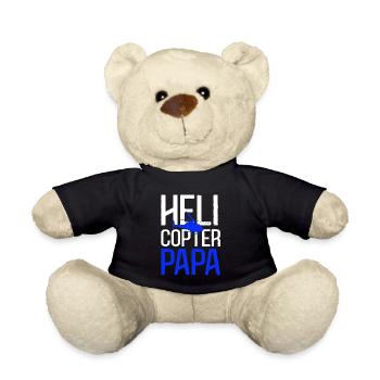 Helicopter Papa - Teddy Bear - black - Front