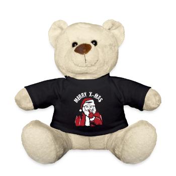 X-Mas Santa - Teddy - Schwarz - Vorne