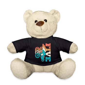5. Geburtstag Bmx Fahrrad 5 Jahre Geschenk - Teddy - Schwarz - Vorne