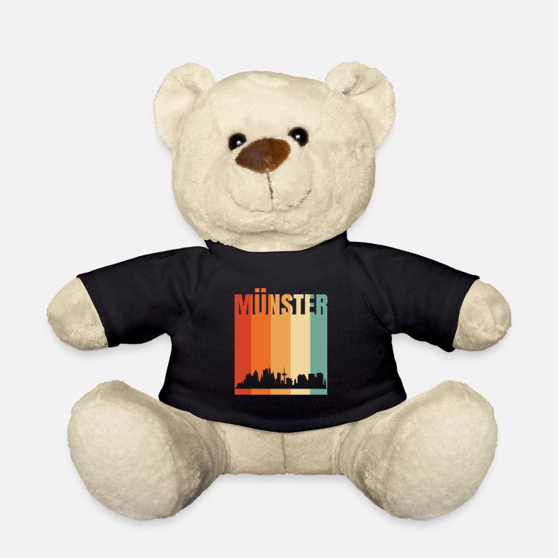 Münster Skyline - Teddy - Schwarz