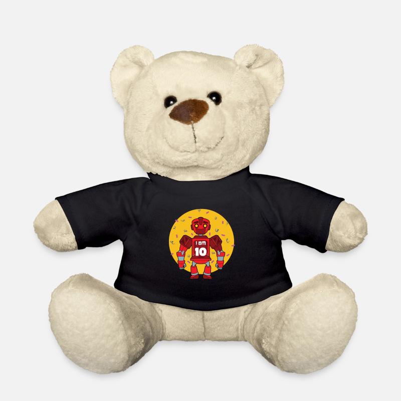 10. Geburtstag Roboter - Teddy - Schwarz