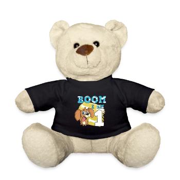 1st birthday dog - Teddy Bear - black - Front