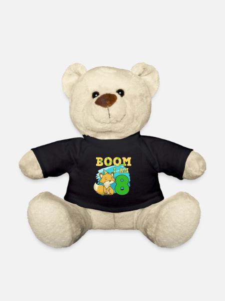 8. Geburtstag Fuchs - Teddy - Schwarz