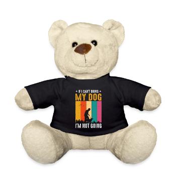 Wenn ich meinen Hund nicht mitbringen kann, gehe i - Teddy - Schwarz - Vorne