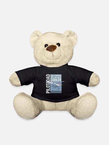 Commercial Jet Airliner Avion Funny Fathers - Nounours - noir