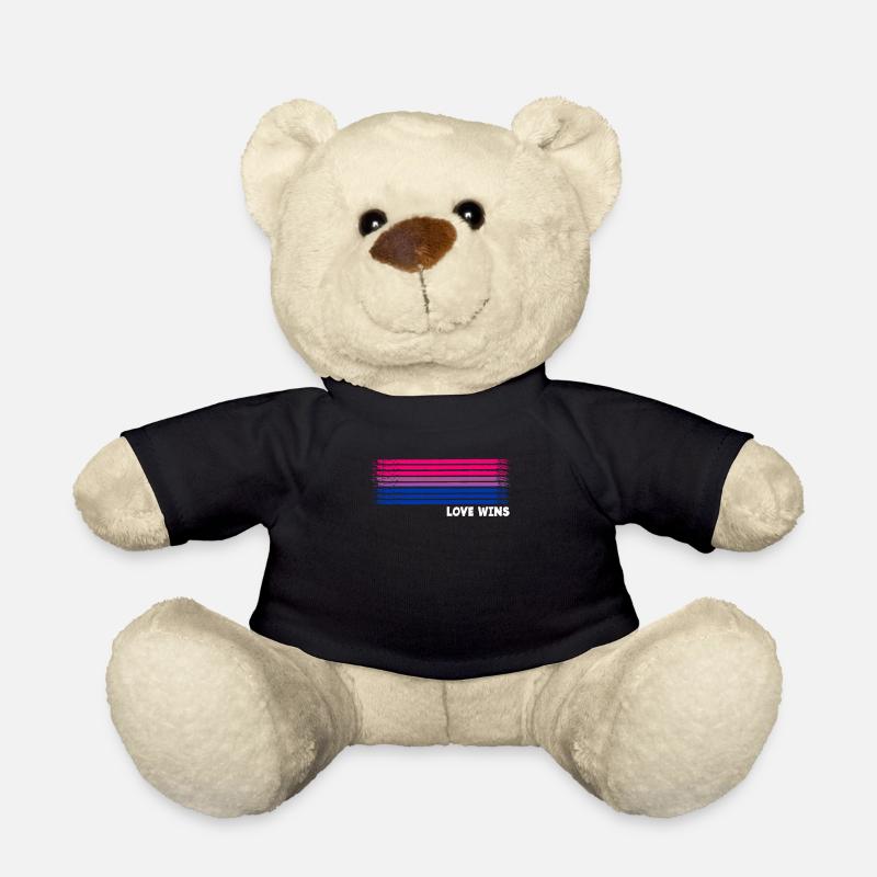 Bisexual Pride Flagge Geschenk - Teddy - Schwarz