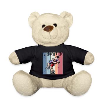 Arts Martiaux Lutte Lutte Lutte - Nounours - noir - Devant