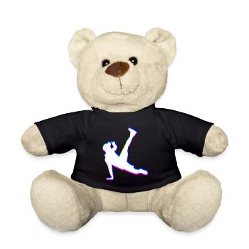 Trippy Breakdancer - Teddy Bear - black - Front