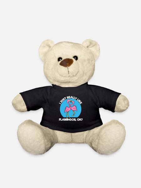 Flamingo Lustig Party Geschenk - Teddy - Schwarz
