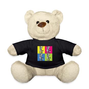 Lemur - Teddy Bear - black - Front