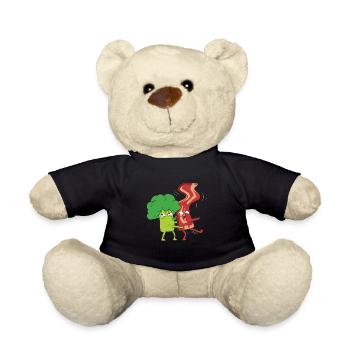 Brocolli Bacon Liebe - Teddy - Schwarz - Vorne