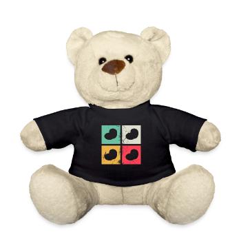 Cadeau de producteur de pommes de terre rétro en purée de pommes de terre - Nounours - noir - Devant