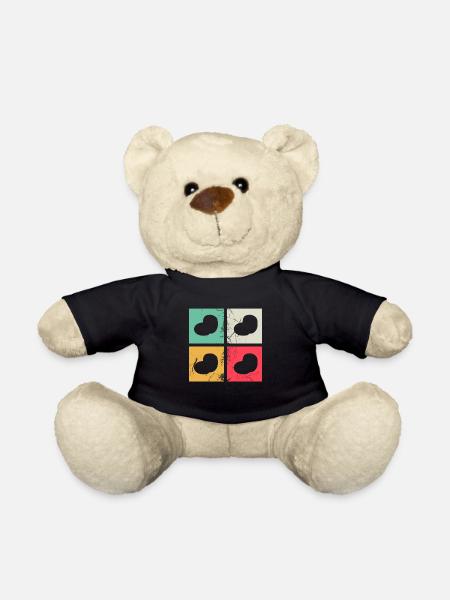 Kartoffel Retro Kartoffelbrei Landwirt Geschenk - Teddy - Schwarz