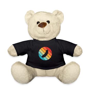 Gurke Gewürzgurke Kukumer Kreis Retro Geschenk - Teddy - Schwarz - Vorne