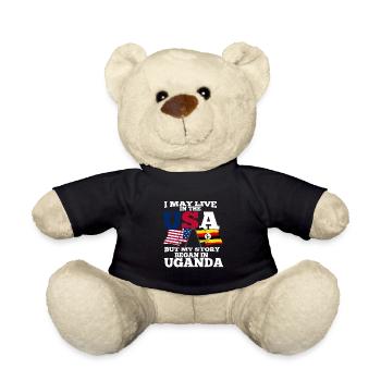 Uganda - Teddy Bear - black - Front