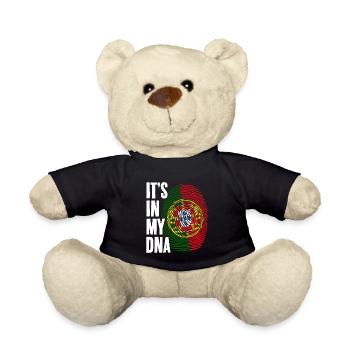 Awesome Portugal Fingerprint It's In My DNA - Teddy - Schwarz - Vorne
