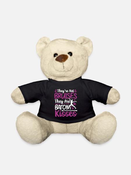 Bâton Twirling Bâton Twirler cadeau - Nounours - noir