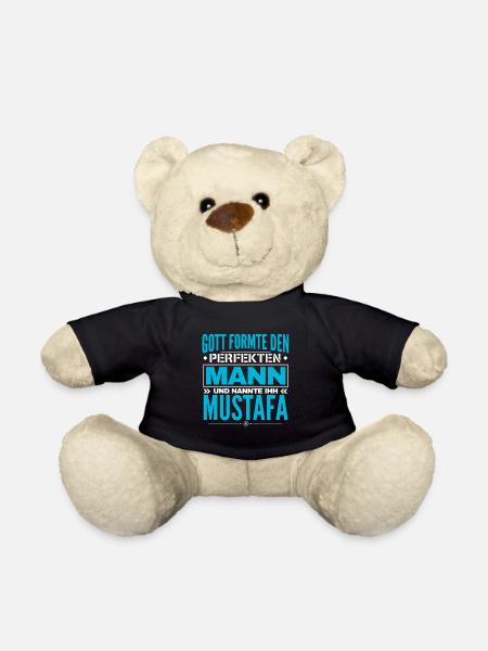 Mustafa Name Design - Teddy - Schwarz