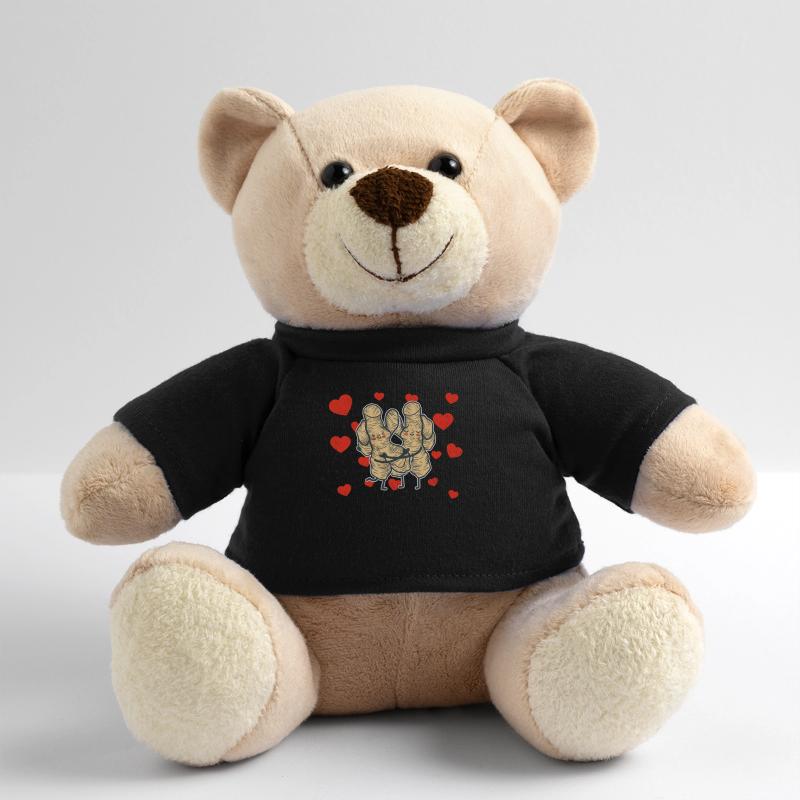 Couple de gingembre mignon étreignant les amateurs de gingembre Nounours