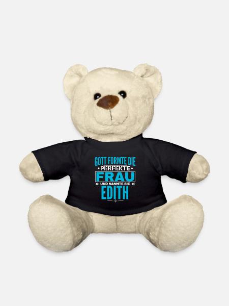 Edith Name Design - Teddy - Schwarz
