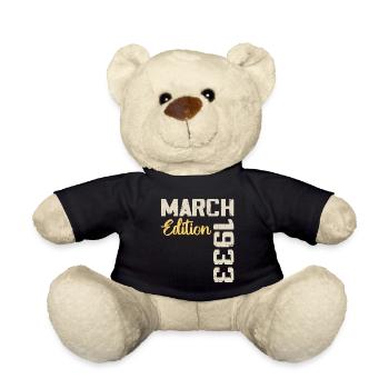 März 1933 Geburtstagsgeschenk März 1933 - Teddy - Schwarz - Vorne