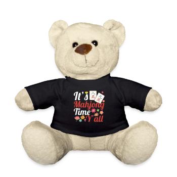 Cadeau pour les fans de Mahjong - Nounours - noir - Devant