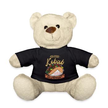 Je suis passionné par les kebabs Doner kebab cuisine Turquie - Nounours - noir - Devant