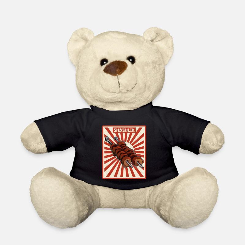Schaschlik Flüsterer Retro Russland Fleisch - Teddy - Schwarz