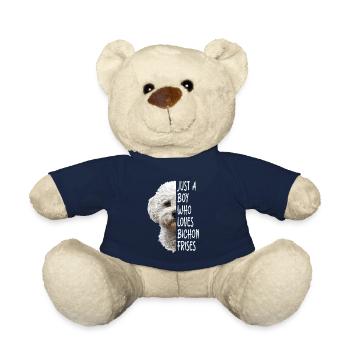 Bichon Frisé - Nounours - bleu marine - Devant