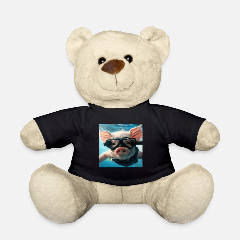 Schwein - Teddy - Schwarz