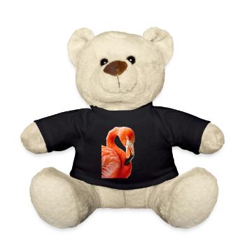 Flamingo - Teddy Bear - black - Front
