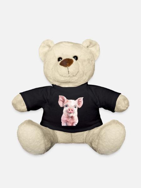 Schwein - Teddy - Schwarz